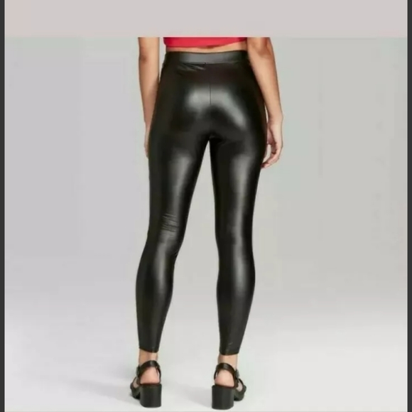 🎉SOL🎉 Wild Fable Faux Leather High-Rise Leggings - Picture 3 of 7